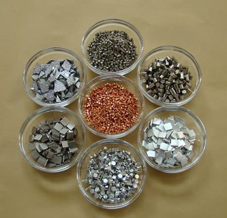 evaporation materials for thin film coatings